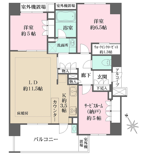 ザ・パークハウス志木グローリオの間取図