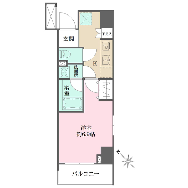 スカイコートパレス新大塚の間取図