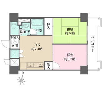 藤和護国寺コープの間取図