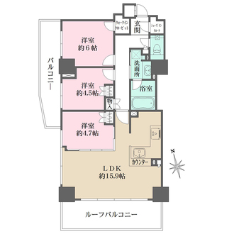シティタワー大泉学園の間取図