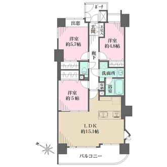 ライオンズヒルズ成増の間取図