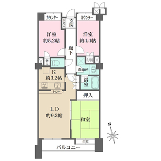 藤和シティコープ志木の間取図