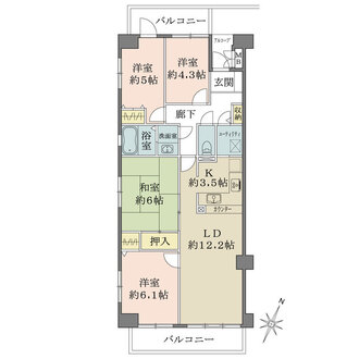 ファミール入間の間取図