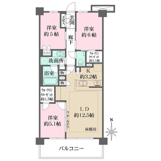 ザ・パークハウス石神井公園テラスの間取図