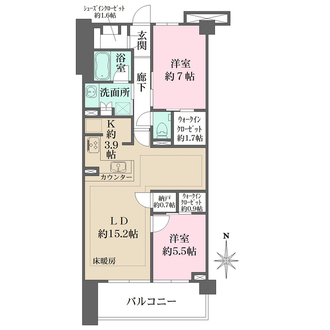ザ・パークハウス石神井公園テラスの間取図