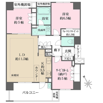 ザ・パークハウス志木グローリオの間取図