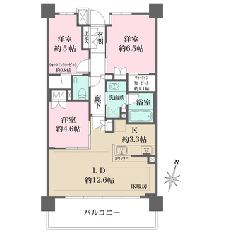 ザ・パークハウス保谷レジデンスの間取図