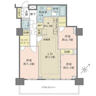 プラウドタワー東池袋の間取図