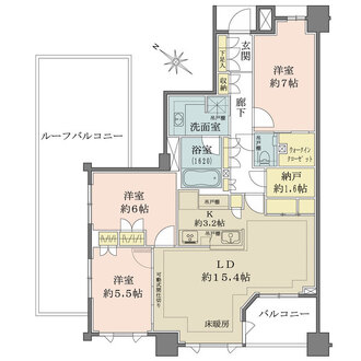 ブリリア東中野パークサイドヒルズの間取図
