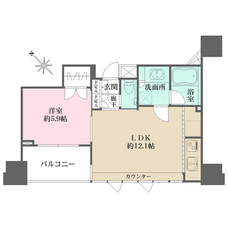 アトラス大塚南フラットコートの間取図