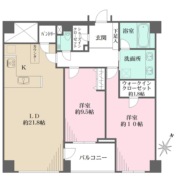 ルフォン南平台の間取図