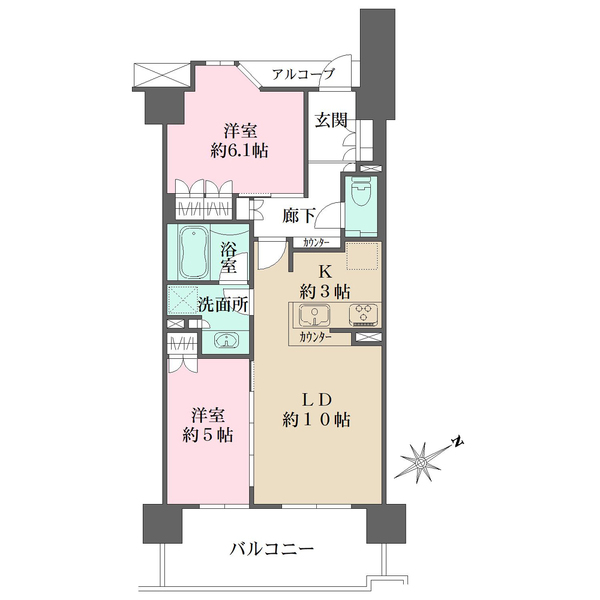 サンクタス宮崎台の間取図
