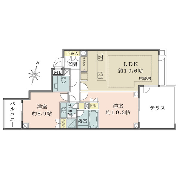 フォレセーヌ渋谷富ヶ谷の間取図