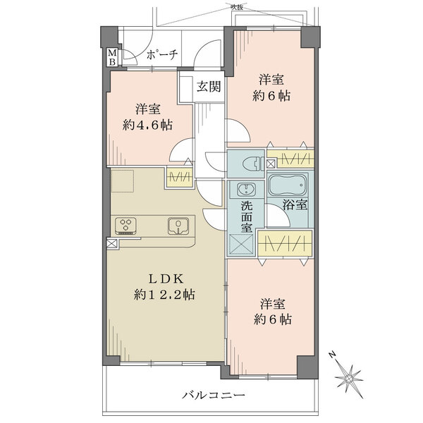 ラムセス横浜星川の間取図
