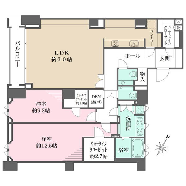 グランツオーベル南平台の間取図