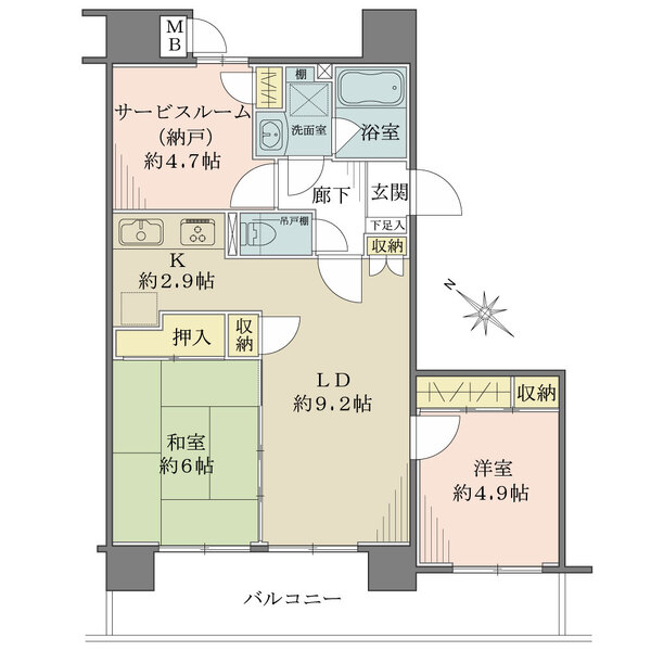マイキャッスル大塚アーバンステージの間取図