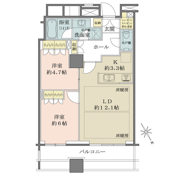 パークコート神宮前の間取図