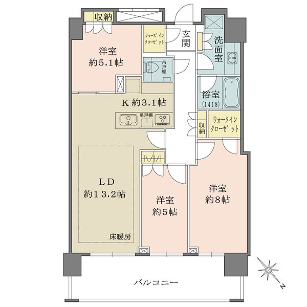 クロスエアタワーの間取図