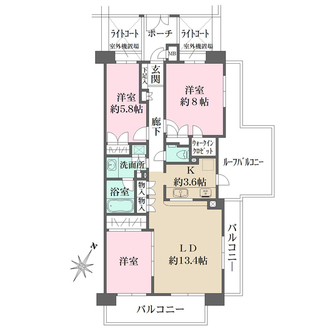 藤和桜新町ホームズの間取図