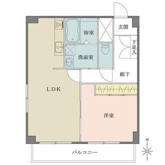 ハイライフ用賀の間取図