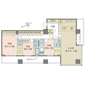 ブランズ渋谷桜丘の間取図