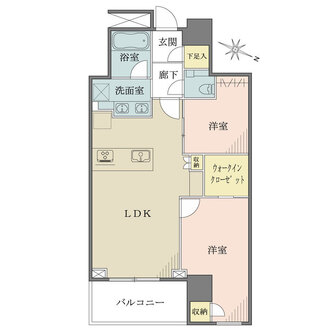 クロスエアタワーの間取図