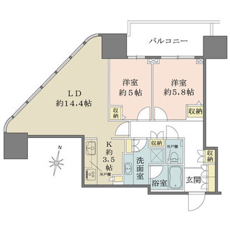 二子玉川ライズ　タワー＆レジデンスの間取図