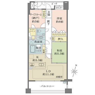 フォルム宮前平二丁目ヒルズの間取図