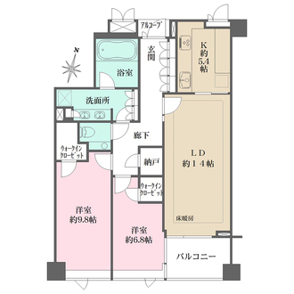 ルモンド代官山の間取図