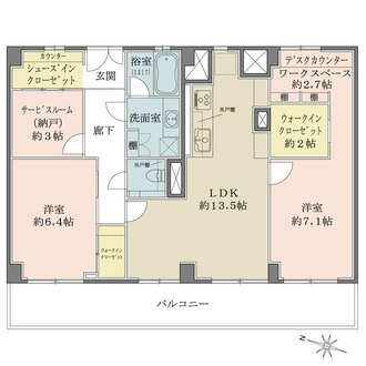 南平台アジアマンションの間取図