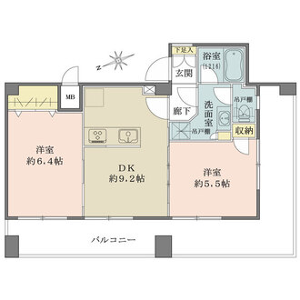三軒茶屋第２オリンピックマンションの間取図