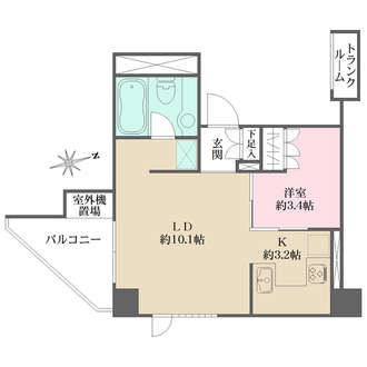 レグノ・ラフィネ南青山の間取図