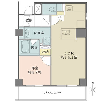 三軒茶屋シティハウスの間取図