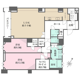 グランツオーベル南平台の間取図