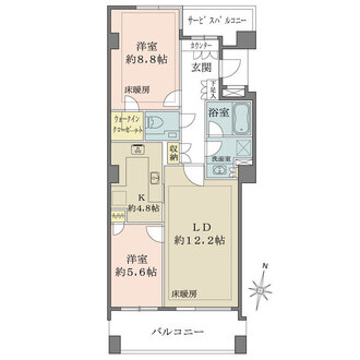 ヴェーゼント赤坂新坂の間取図