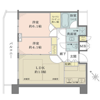 渋谷アインスの間取図