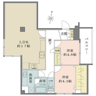 ヴェラハイツ赤坂の間取図