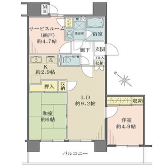 マイキャッスル大塚アーバンステージの間取図