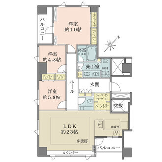 南青山テラス　常盤松フォレストの間取図