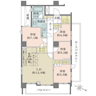 サンウッド桜新町の間取図