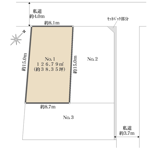 No.1の間取図