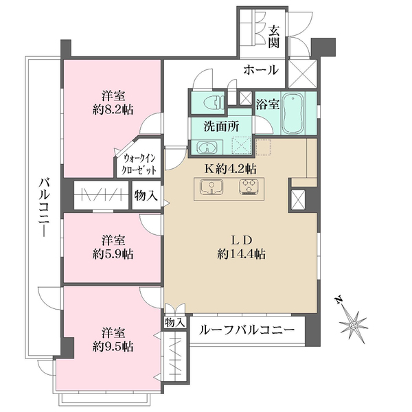 藤和シティコープ三鷹の間取図