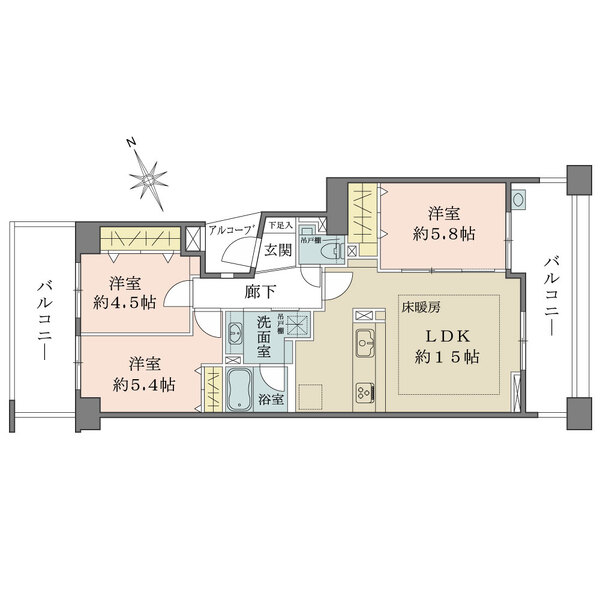 パークスクエア吉祥寺本町の間取図