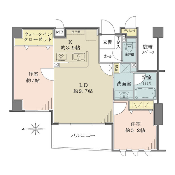 ディアグランゼ東村山の間取図