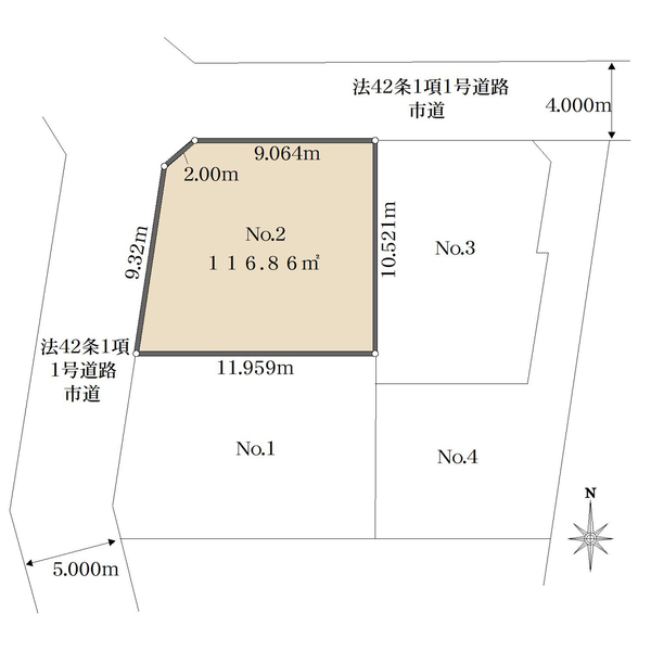 2号地の間取図