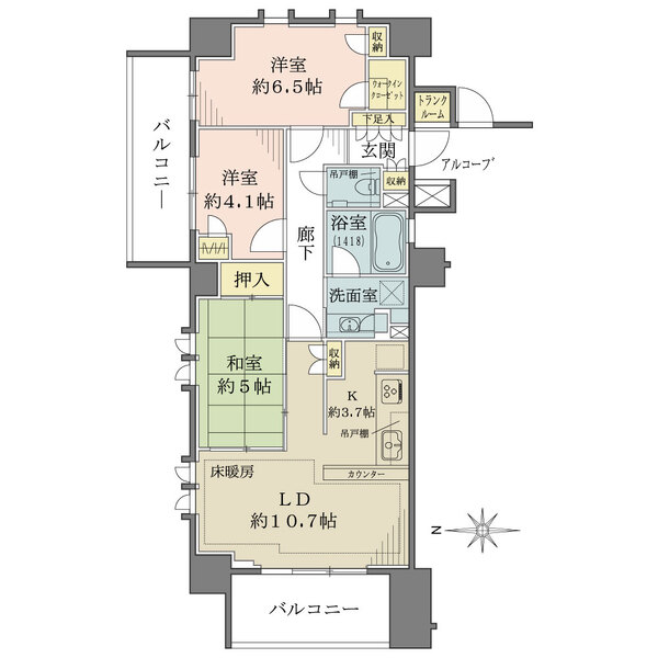 フォルム三鷹の間取図