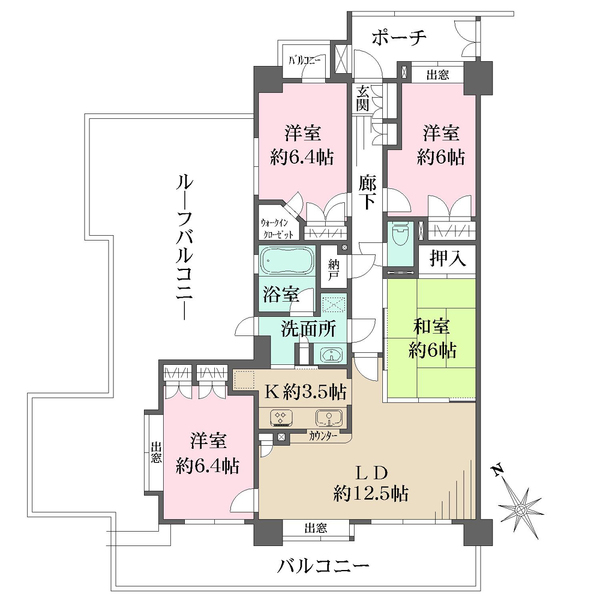 藤和シティホームズ八王子大和田町の間取図