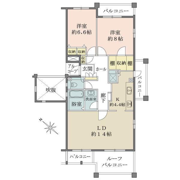 レーベンスガルテン長池IIの間取図