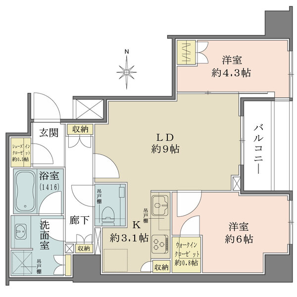 ザ・パークハウス三鷹レジデンスの間取図