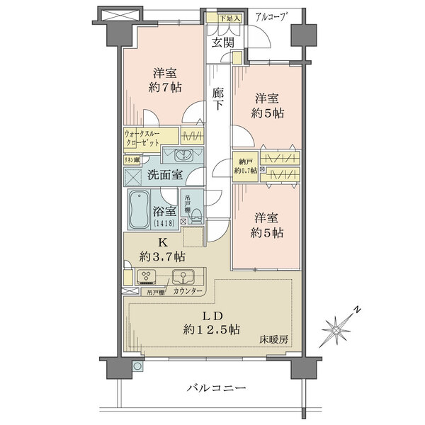 アウリオンシティの間取図